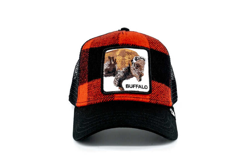 Goorin Bros Buffalo ( Bufalo Figürlü ) 101-0614 Ekoseli Şapka - Thumbnail