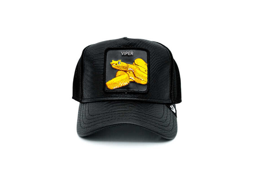 Goorin Bros Night Viper ( Yılan Figürlü) Deri Görünümlü Şapka 101-0823 - Thumbnail