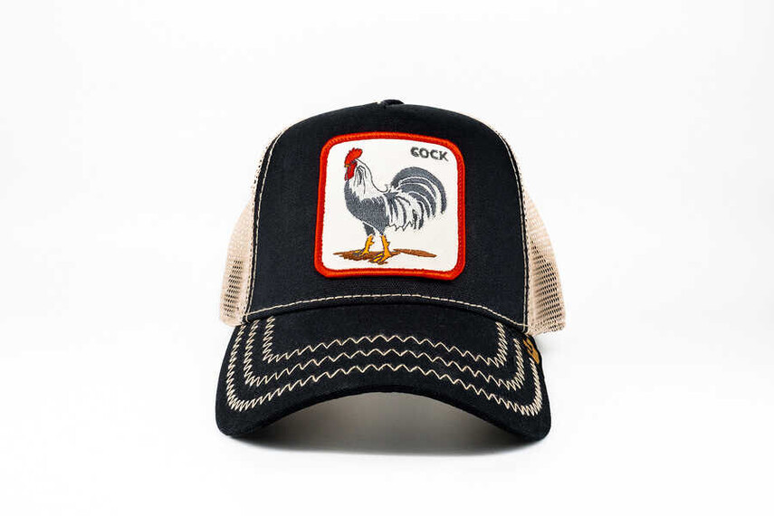 Goorin Bros Rooster (Horoz Figürlü) Siyah Şapka - Thumbnail